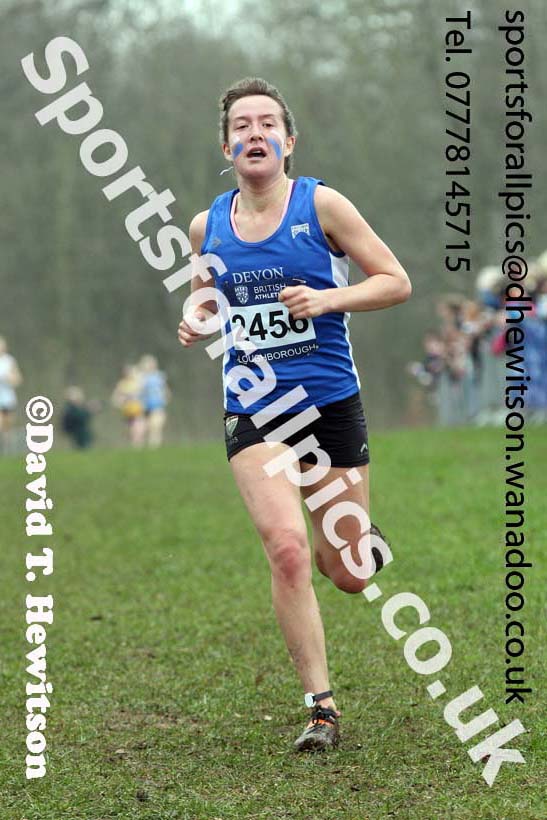 Womens under-20s Inter Counties Cross Country, Prestwold Hall, Loughborough. Photo: David T. Hewitson/Sports for All Pics